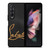 CHRISTIAN LOUBOUTIN LOGO LEATHER Samsung Galaxy Z Fold 3 Case Cover