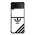 ADIDAS LOGO WHITE CLASSIC STRIPES Samsung Galaxy Z Flip 4 Case Cover
