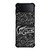 LACOSTE LOGO BLACK AND WHITE Samsung Galaxy Z Flip 4 Case Cover