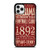 ALABAMA CRIMSON TIDE FOOTBALL CLUB 1892 iPhone 11 Pro Case Cover