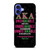 ALPHA KAPPA ALPHA QUOTE iPhone 16 Case Cover