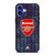 ARSENAL FOOTBALL CLUB ADIDAS iPhone 16 Case Cover