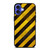 BLACK YELLOW POLICE LINE STRIPE iPhone 16 Case Cover