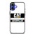 CATERPILLAR LOGO TRACTOR CAT ICON EMBLEM iPhone 16 Case Cover