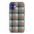 CHECK CLASSIC DARK PLAID FABRIC TEXTURES iPhone 16 Case Cover