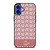 COACH NEW YORK LOGO PINK EMBLEM PATTERN iPhone 16 Case Cover
