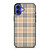 CREAM TARTAN PATTERN iPhone 16 Case Cover