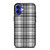 GREY CHECK FABRIC TEXTURES iPhone 16 Case Cover