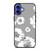 KATE SPADE NEW YORK LOGO FLORAL GRAY iPhone 16 Case Cover