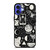 LUNAR PATTERN BLACK WHITE iPhone 16 Case Cover