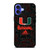 MIAMI HURRICANES UM ADIDAS iPhone 16 Case Cover