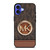 MICHAEL KORS LOGO MK WALLET BROWN iPhone 16 Case Cover