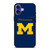 MICHIGAN WOLVERINES LOGO NIKE UNIVERSITY FOOTBALL iPhone 16 Case Cover