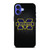 MICHIGAN WOLVERINES METAL LOGO iPhone 16 Case Cover