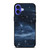 NAVY BLUE STAR FABRIC TEXTURE iPhone 16 Case Cover