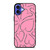 PINK LOVE BRUSHES PATTERN iPhone 16 Case Cover