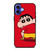 SHIN CHAN RED MINIMALIST iPhone 16 Case Cover