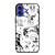 SPACE DOG WHITE PATTERN iPhone 16 Case Cover