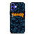 THRASHER SKATEBOARD CAMO BLUE iPhone 16 Case Cover