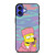TIE DYE PATTERN BART SIMPSON iPhone 16 Case Cover