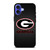 UNIVERSITY GEORGIA CARBON SYMBOL iPhone 16 Case Cover
