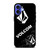 VOLCOM BLACK LOGO iPhone 16 Case Cover