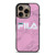 FILA SPORT PINK MARBLE LOGO iPhone 16 Pro Case Cover