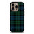 GREEN BLUE TARTAN PATTERN iPhone 16 Pro Case Cover