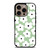 GREEN RETRO FLORAL PATTERN iPhone 16 Pro Case Cover