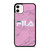 FILA SPORT PINK MARBLE LOGO iPhone 11 Case Cover