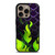 MALEFICENT GREEN FLAMES PATTERN iPhone 16 Pro Case Cover