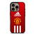 MANCHESTER UNITED FC ADIDAS STRIPES iPhone 16 Pro Case Cover