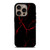 RED NEON LIGHTNING PATTERN iPhone 16 Pro Case Cover