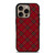 RED TARTAN CROSS PLAID iPhone 16 Pro Case Cover