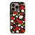 SEAMLESS RED WHITE ROSE PATTERN iPhone 16 Pro Case Cover