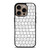 WHITE KEYBOARD PATTERN iPhone 16 Pro Case Cover
