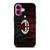 AC MILAN FC LOGO iPhone 16 Plus Case Cover