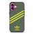 ADIDAS ORIGINALS STRIPES GREEN YELLOW iPhone 16 Plus Case Cover