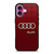 AUDI LOGO RED iPhone 16 Plus Case Cover