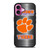 CLEMSON TIGERS METAL LOGO iPhone 16 Plus Case Cover