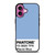 COLOR PANTONE PLACID BLUE iPhone 16 Plus Case Cover