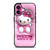 CUTE PINK HELLO KITTY iPhone 16 Plus Case Cover