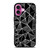DARK TRIANGLE PATTERN iPhone 16 Plus Case Cover