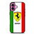 FERRARI ITALI FLAG LOGO iPhone 16 Plus Case Cover
