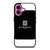 GIVENCHY PARIS BLACK LOGO iPhone 16 Plus Case Cover