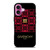 GIVENCHY PARIS LOGO RED GOLD iPhone 16 Plus Case Cover
