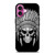 INDIAN FEATHER SKULL iPhone 16 Plus Case Cover