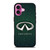 INFINITI CAR LOGO GREEN PATTERN iPhone 16 Plus Case Cover