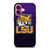 LSU TIGERS WOODEN LOGO iPhone 16 Plus Case Cover
