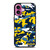MICHIGAN WOLVERINES FOOTBALL CAMO iPhone 16 Plus Case Cover